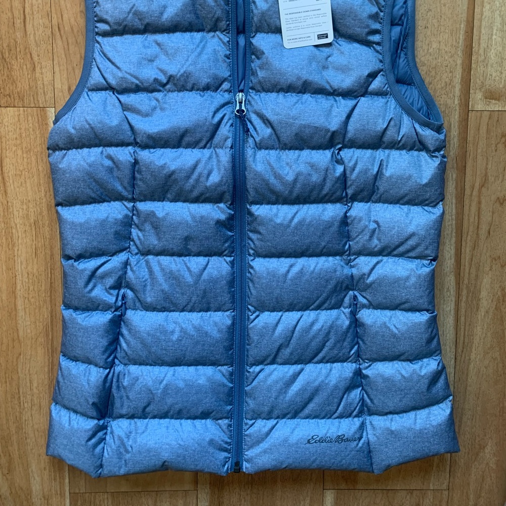 Light blue Eddie Bauer Womens down vest